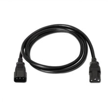 -1-Cable Alargador de Alimentación CPU Aisens A132-0171/ IEC C13 Hembra - IEC C14 Macho/ Hasta 1500W/ 1.5m/ Negro-1