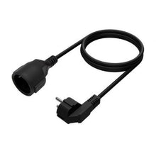 -1-Cable Alargador de Alimentación Aisens A132-0600/ CEE7 Macho - CEE7 Hembra/ Hasta 1500W/ 2m/ Negro-1
