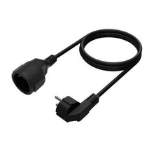 -1-Cable Alargador de Alimentación Aisens A132-0602/ CEE7 Macho - CEE7 Hembra/ Hasta 1500W/ 5m/ Negro-1