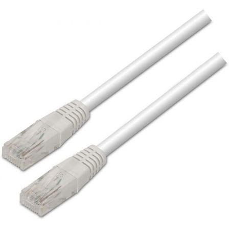 --Cable de Red RJ45 UTP Aisens A133-0197/ Cat.5e/ 1m/ Blanco-