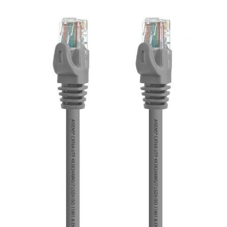 --Cable de Red RJ45 UTP Aisens A145-0327 Cat.6A/ 2m/ Gris-