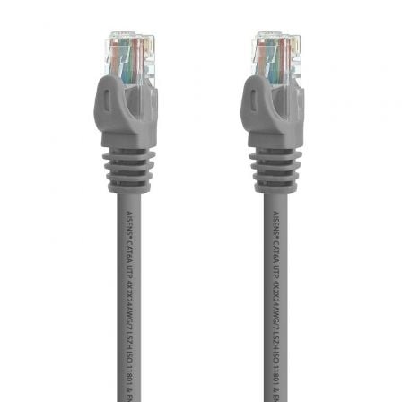 --Cable de Red RJ45 UTP Aisens A145-0330 Cat.6A/ 10m/ Gris-