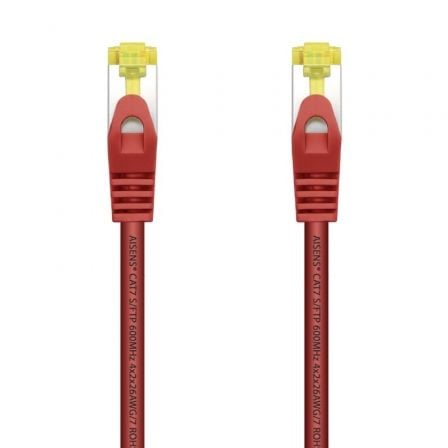 --Cable de Red RJ45 SFTP Aisens A146-0469 Cat.7/ 50cm/ Rojo-
