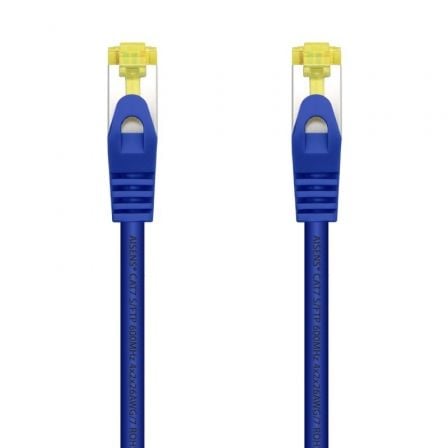 --Cable de Red RJ45 SFTP Aisens A146-0476 Cat.7/ 25cm/ Azul-