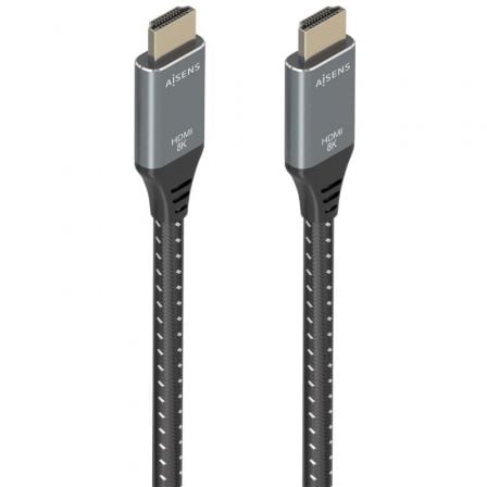 --Cable HDMI 2.1 8K Aisens A150-0877/ HDMI Macho - HDMI Macho/ 7m/ Gris y Negro-