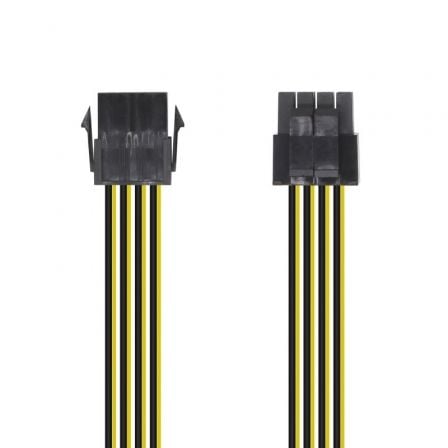 --Cable de Alimentación Microprocesador Aisens A131-0419/ Molex -4+4 PIN Macho - Molex 8 PIN Hembra/ 30cm-