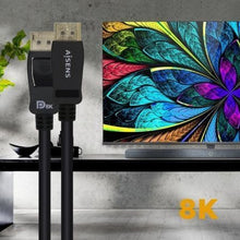 -3-Cable DisplayPort 1.4 8K Aisens A149-0431/ DisplayPort Macho - DisplayPort Macho/ 1m/ Certificado/ Negro-3