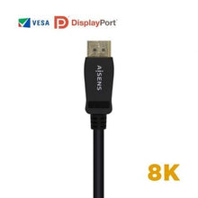 -1-Cable DisplayPort 1.4 8K Aisens A149-0432/ DisplayPort Macho - DisplayPort Macho/ 2m/ Certificado/ Negro-1