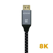 -1-Cable DisplayPort 1.4 8K Aisens A149-0434/ DisplayPort Macho - DisplayPort Macho/ 50cm/ Negro Gris-1