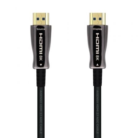 --Cable HDMI 2.1 AOC 8K Aisens A153-0521/ HDMI Macho - HDMI Macho/ 50m/ Negro-