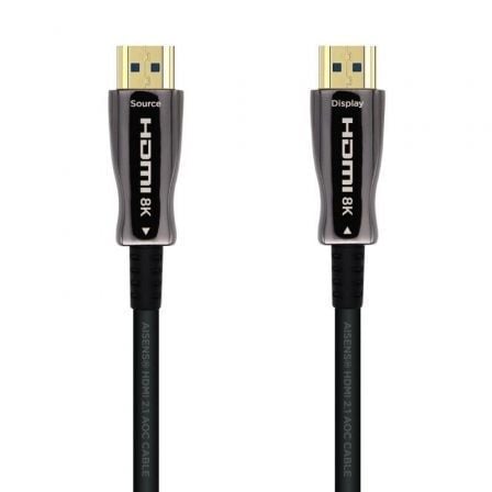 --Cable HDMI 2.1 AOC 8K Aisens A153-0522/ HDMI Macho - HDMI Macho/ 60m/ Negro-