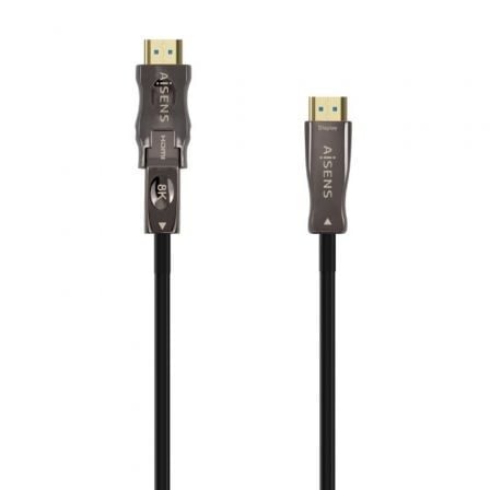 --Cable HDMI 2.1 AOC 8K Desmontable Aisens A153-0646/ HDMI Macho / D Macho - HDMI Macho/ 30m/ Negro-
