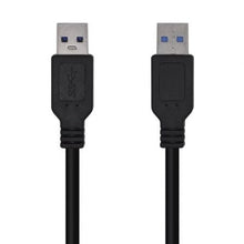 --Cable USB 3.0 Aisens A105-0448/ USB Macho - USB Macho/ 3m/ Negro-