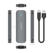 -3-Caja Externa para Disco SSD M.2 SATA Aisens ASM2-006GRY/ USB 3.1/ Sin tornillos-3