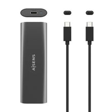 -2-Caja Externa para Disco SSD M.2 SATA/NVMe Aisens ASM2-015GR/ USB 3.1/ Sin tornillos-2
