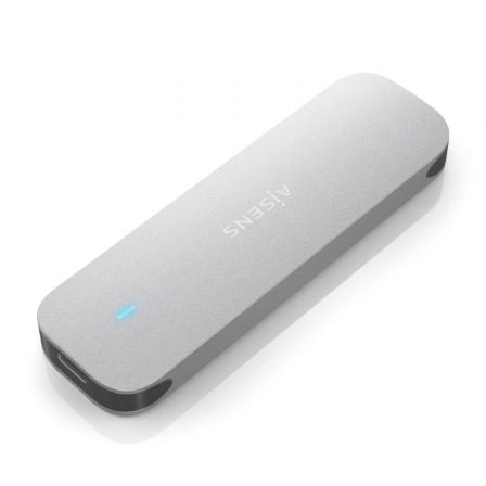 --Caja Externa para Disco SSD M.2 NVMe Aisens ASM2-025SL/ USB 3.2/ Sin tornillos-