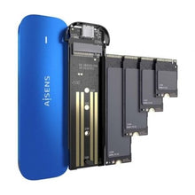 -2-Caja Externa para Disco SSD M.2 NVMe Aisens ASM2-026BLU/ USB 3.2/ Sin tornillos-2