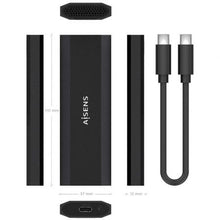 -3-Caja Externa para Disco SSD M.2 NVMe Aisens ASM2-028B/ USB 3.2/ Sin tornillos-3