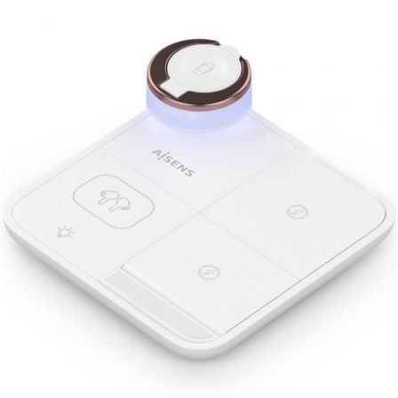 --Base de carga Inalámbrica Aisens ASCH-15W4WC061-W/ 15W/ Blanco-