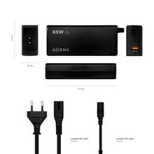 -3-Cargador de Portátil Aisens ASLC-65WAUTO-BK/ 65W/ Automático/ 9 Conectores/ Voltaje 18.5-20V/ 1 USB QC3.0-3