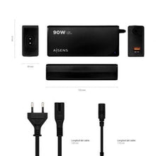 -3-Cargador de Portátil Aisens ASLC-90WAUTO-BK/ 90W/ Automático/ 12 Conectores/ Voltaje 15-20V/ 1 USB QC3.0-3