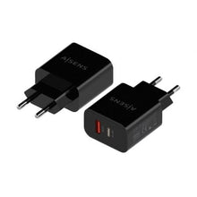 -1-Cargador de Pared Aisens A110-0682/ 1xUSB Tipo-C/ 1x USB/ 20W-1