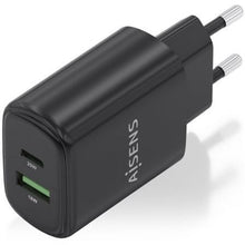 -1-Cargador de Pared GaN Aisens A110-0910/ 1xUSB Tipo-C/ 1xUSB/ 20W/ Negro-1