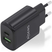 -1-Cargador de Pared GaN Aisens A110-0912/ 1xUSB Tipo-C/ 1xUSB/ 25W/ Negro-1