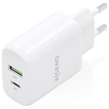 -1-Cargador de Pared GaN Aisens A110-0923/ 1xUSB Tipo-C/ 1xUSB/ 30W/ Blanco-1