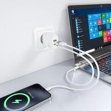 -4-Cargador de Pared GaN Aisens A110-0923/ 1xUSB Tipo-C/ 1xUSB/ 30W/ Blanco-4