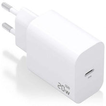 --Cargador de Pared GaN Aisens A110-0938/ 1xUSB Tipo-C/ 20W/ Blanco-
