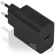 --Cargador de Pared GaN Aisens A110-0939/ 1xUSB Tipo-C/ 20W/ Negro-