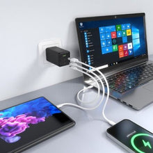 -3-Cargador de Pared GaN Aisens ASCH-100W3P052-BK/ 2xUSB Tipo-C/ 1xUSB/ 100W-3