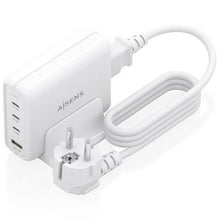 -1-Cargador Sobremesa GaN Aisens ASCH-140W4P055-W/ 3xUSB Tipo-C/ 1xUSB/ 140W-1