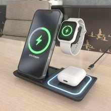 -3-Base de carga Inalámbrica Aisens ASCH-15W3WC043-BK/ 15W-3