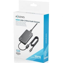 -4-Cargador Sobremesa GaN Aisens ASCH-1PD100D070-BK/ 1xUSB Tipo-C/ 100W-4
