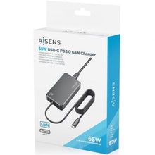-4-Cargador Sobremesa GaN Aisens ASCH-1PD65D068-BK/ 1xUSB Tipo-C/ 65W-4