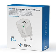 -3-Cargador de Pared GaN Aisens ASCH-20W2P002-W/ 1xUSB Tipo-C/ 1xUSB/ 20W-3