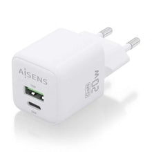-1-Cargador de Pared GaN Aisens ASCH-20W2P010-W/ 1xUSB Tipo-C/ 1xUSB/ 20W-1