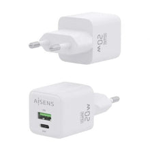 -2-Cargador de Pared GaN Aisens ASCH-20W2P010-W/ 1xUSB Tipo-C/ 1xUSB/ 20W-2