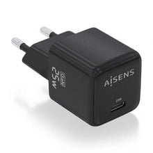 --Cargador de Pared GaN Aisens ASCH-25W1P013-BK/ 1xUSB Tipo-C/ 25W-