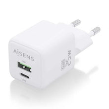 -1-Cargador de Pared GaN Aisens ASCH-25W2P014-W/ 1xUSB Tipo-C/ 1xUSB/ 25W-1