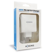-2-Cargador de Pared Aisens ASCH-2PD30QC-W/ 1xUSB Tipo-C/ 1x USB/ 48W-2