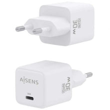 -1-Cargador de Pared GaN Aisens ASCH-30W1P035-W/ 1xUSB Tipo-C/ 30W-1