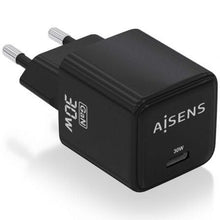 --Cargador de Pared GaN Aisens ASCH-30W1P036-BK/ 1xUSB Tipo-C/ 30W-
