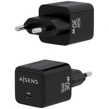 -1-Cargador de Pared GaN Aisens ASCH-30W1P036-BK/ 1xUSB Tipo-C/ 30W-1
