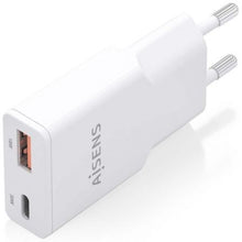 -1-Cargador de Pared GaN Aisens ASCH-30W2P046-W/ 1xUSB Tipo-C/ 1xUSB/ 30W/ Blanco-1
