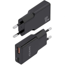 -2-Cargador de Pared GaN Aisens ASCH-30W2P047-BK/ 1xUSB Tipo-C/ 1xUSB/ 30W/ Negro-2