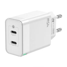 -1-Cargador de Pared GaN Aisens ASCH-45W2P005-W/ 2xUSB Tipo-C/ 45W-1