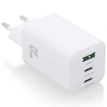 --Cargador de Pared GaN Aisens ASCH-65W3P041-W/ 2xUSB Tipo-C/ 1xUSB/ 65W-